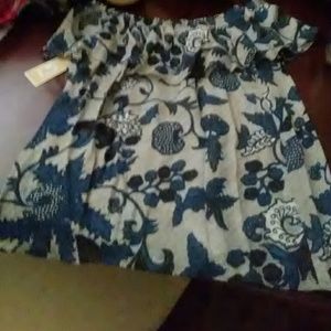 Michael kors off the shoulder top nwt